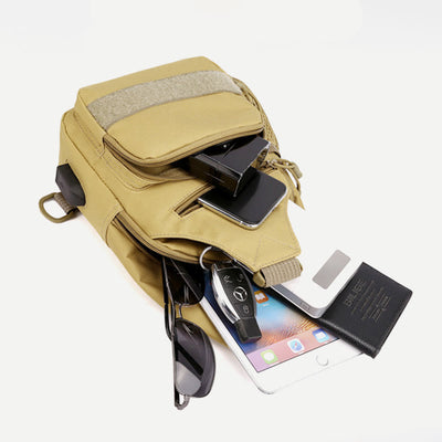 Sling Bag For Men Canvas Casual Sports Large Chest Bag