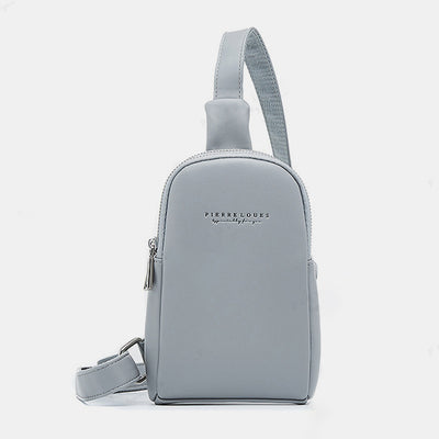 Lightweight Casual Sling Bag for Women PU Leather Small Crossbody Backpack