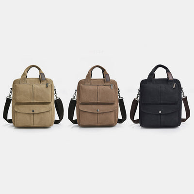 Multi-Carry Large Capacity Canvas Messenger Bag Handbag