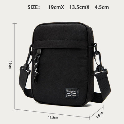 Oxford Phone Bag For Men Lightweight Solid Color Crossbody Bag