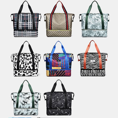 Duffel Bag for Women Sports Handbag with Wet Pocket Shoe Compartment
