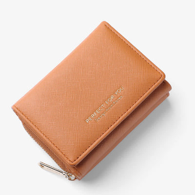 Trifold Multi-Slot Short Wallet Mini Wallet for Women Girls