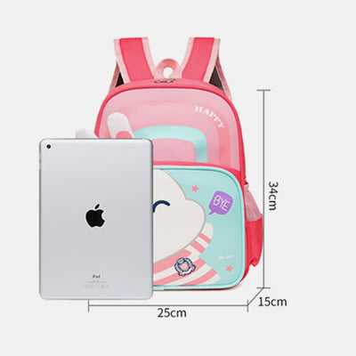Waterproof Cute Bunny Backpack for Boys Girls with Padded Straps