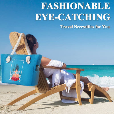 Tote For Daily Use Beach Travel Multi Function Canvas Bag