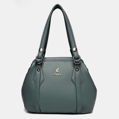 Shoulder Bag for Women Vegan Leather Tote Handbag with Zipper Closure