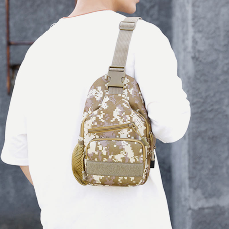 Sling Bag For Men Canvas Casual Sports Large Chest Bag