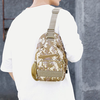 Sling Bag For Men Canvas Casual Sports Large Chest Bag