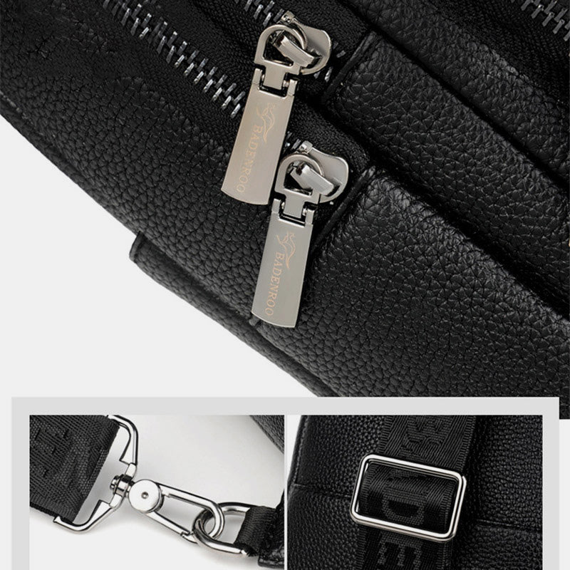 Multipurpose Sling Bag Waterproof Soft Crossbody Backpack with USB Charger Port