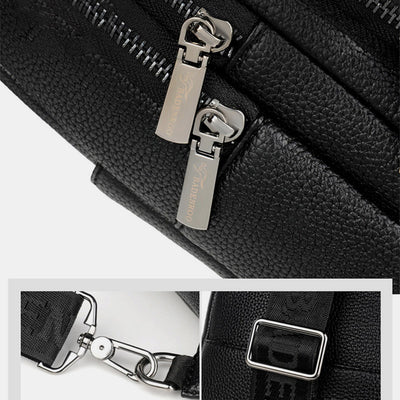 Multipurpose Sling Bag Waterproof Soft Crossbody Backpack with USB Charger Port