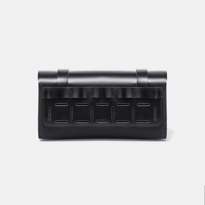 Motorcycle Tool Bag Universal Leather Motorbike Fork Bag Saddlebags Handlebar Bag
