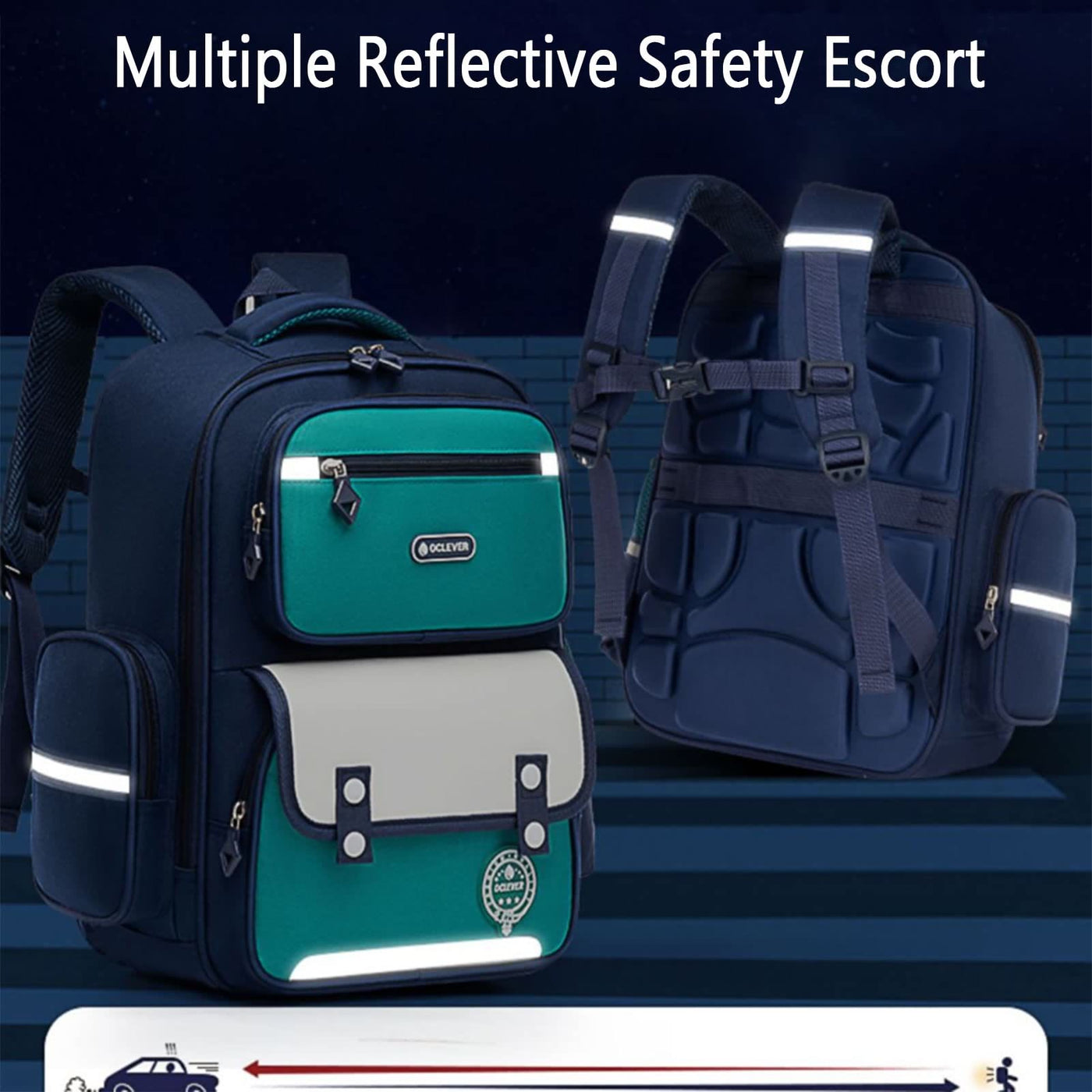 Backpack For Kids Spine Protection Breathable Large Rolling Schoolbag
