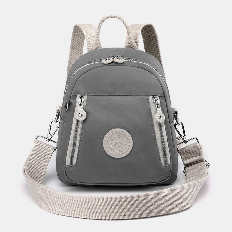Functional Small Backpack Lightweight Nylon Cross Body Shoulder Bag Mini Daypack