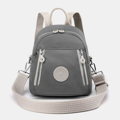 Functional Small Backpack Lightweight Nylon Cross Body Shoulder Bag Mini Daypack