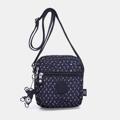 Lightweight Waterproof Small 3 Zip Crossbody Shoulder Bag