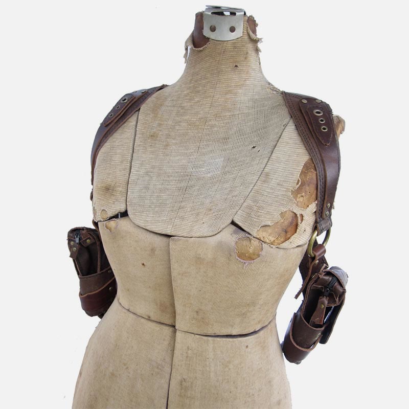 Punk Steam Underarm Holster For Women Men Outdoor Adjustable Vest
