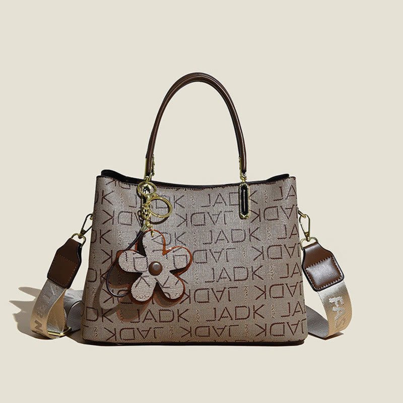 Retro Women Top Handle Bag Fancy Pattern Crossbody Purse