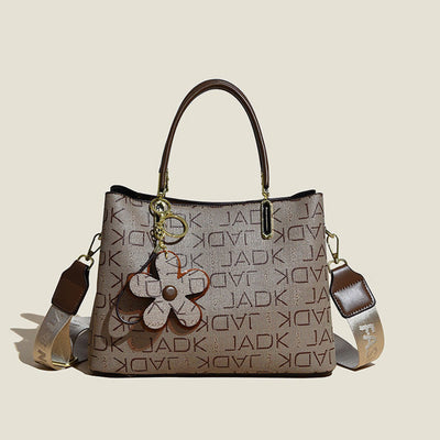 Retro Women Top Handle Bag Fancy Pattern Crossbody Purse