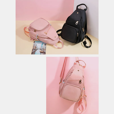 Women's Convertible Sling Bag Lightweight Casual Mini Backpack Chest Bag