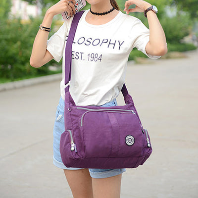Large Capacity Waterproof Multi-Pocket Casual Crossbody Bag