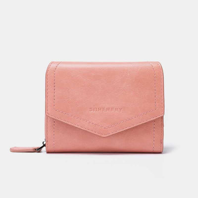 Women Short Bifold Wallet Faux Leather Purse RFID Blocking Card Holder