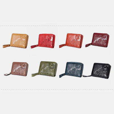 Multifunctional Retro Genuine Leather Coin Purse