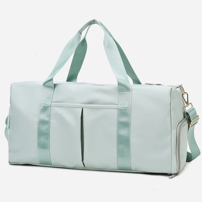 Travel Duffel Bag Sports Gym Shoulder Bag with Wet Pocket Shoes Compartment