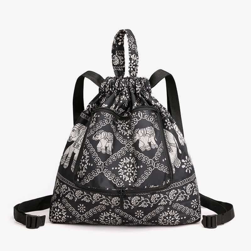 Multifunctional Foldable Backpack With Lanyard