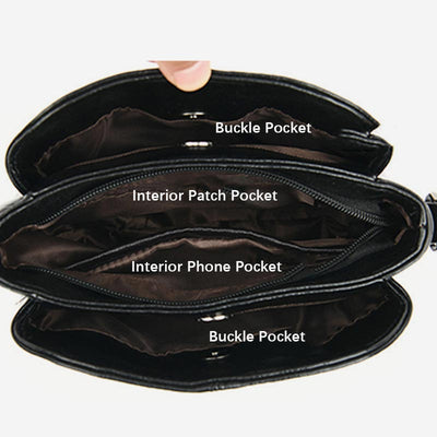 Purses and Handbags for Women Multi-Compartment PU Crossbody Bag Shoulder Bag