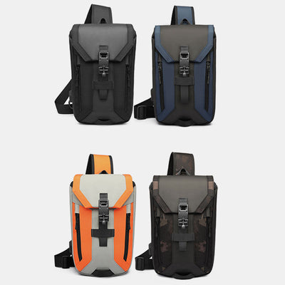 Water-Resistant Sling Bag With USB Charging Port