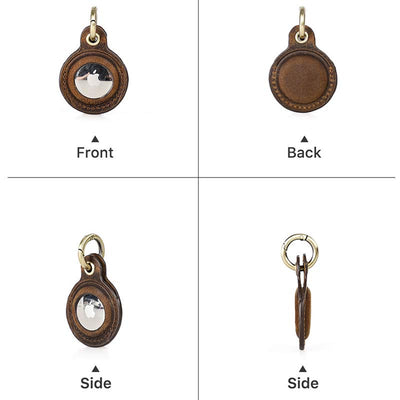 Functional Leather Airtag Keychain