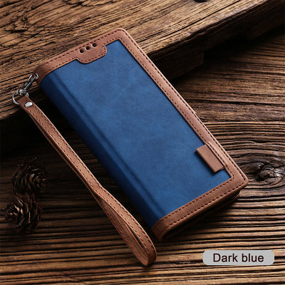 Vintage Color Stitching Phone Case For Samsung Protective Cover
