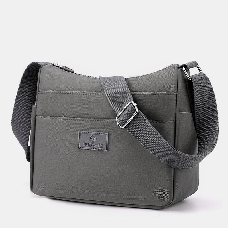 Multi Pocket Roomy Women Purse Handbags Solid Color Casual Crossbody Shoulder Bag