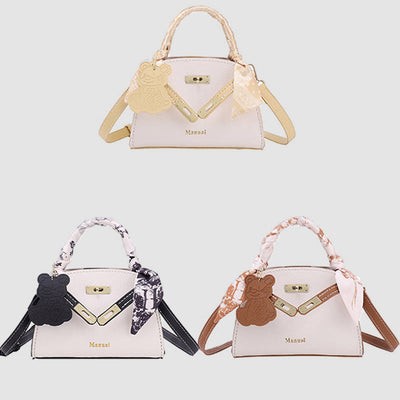 DIY Handbag For Women Retro With Silk Scarf Crossbody Bag