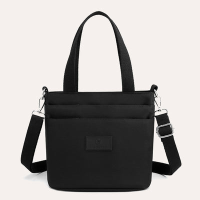 Functional Crossbody Bag Shoulder Bag Multi-pocket Lightweight Solid Color Handbag