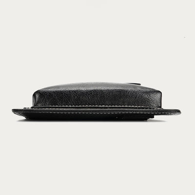 Sling Bag For Men Soft PU Leather Crossbody Chest Bag