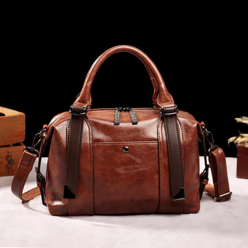 Classic Lady Bag Retro Large Detachable Strap Women Crossbody Handbag