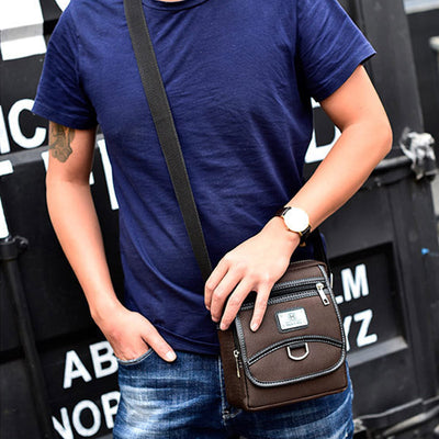 Casual Multi-Pocket Waterproof Messenger Bag