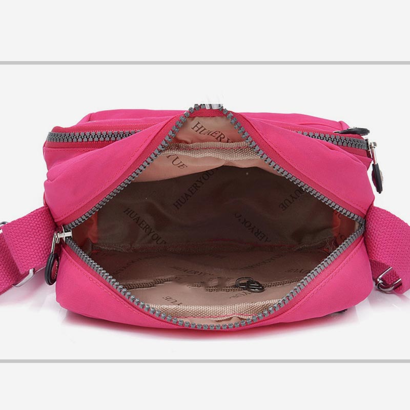 Multi Pocket Crossbody Bag Purse Ladies  Casual Travel Shoulder Handbag