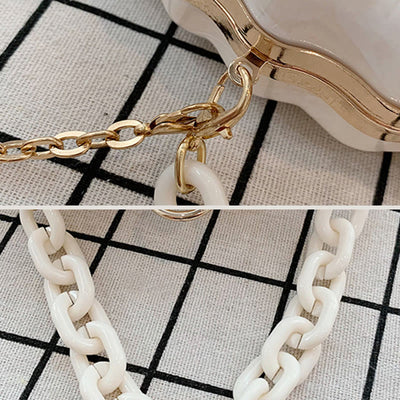 Crossbody Bag For Women Light Color Lovely Acrylic Chain Bag