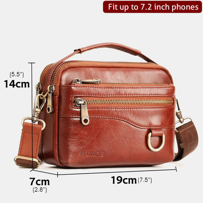 Multifunctional Leather Phone Bag Waist Bag Crossbody Bag