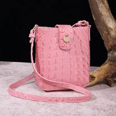 Crossbody Bag For Women Retro Crocodile Pattern Phone Bag