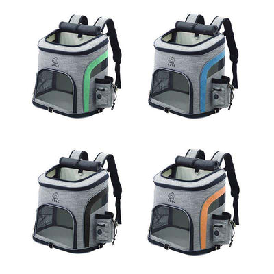 Pet Carrier Backpack with Pockets Plush Mat Leash for Puppies Cats