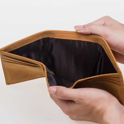 Genuine Leather Wallet for Men Slim Trifold Front Pocket Wallet