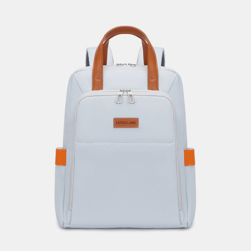 Women Functional Backpack Large Capacity Laptop Backpack with Hand Strap