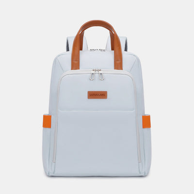 Women Functional Backpack Large Capacity Laptop Backpack with Hand Strap