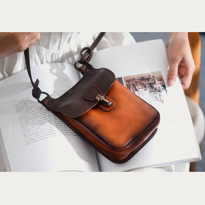 Handmade Crossbody Bag For Women Mini Retro Shopping Phone Bag