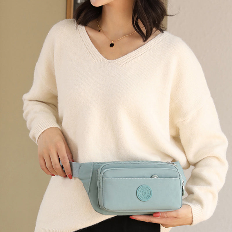Multi Pocket Lightweight Crossbody Adjustable Waist Pack Phone Bag