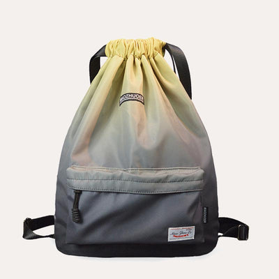 Large Capacity Waterproof Drawstring Nylon Backpack for Sport Swimming Yoga