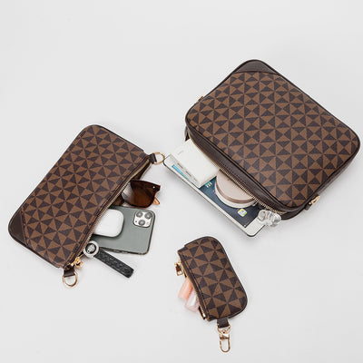 Classic Smaill 3 Pcs Crossbody Bag Set Unisex Clutch Purse Set