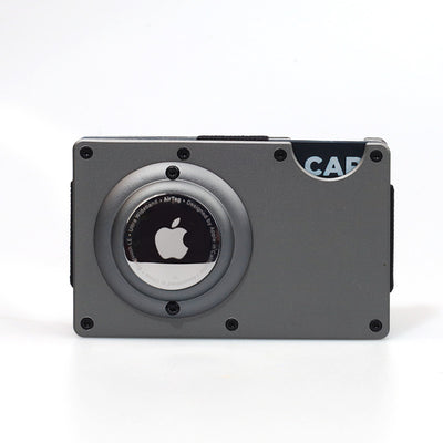 Minimalist Aluminum Metal Airtag Card Case